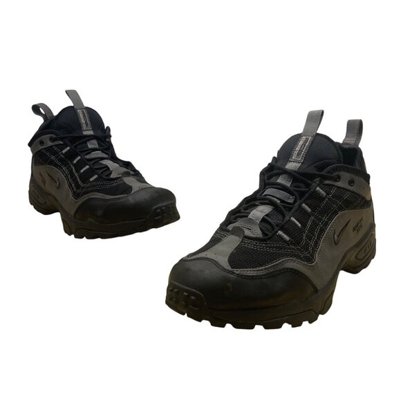 Nike Air Mens Black & Gray Gore-Tex XCR Kahtoola Ice Grips Hiking Shoes Sz 12.5 - Picture 1 of 11